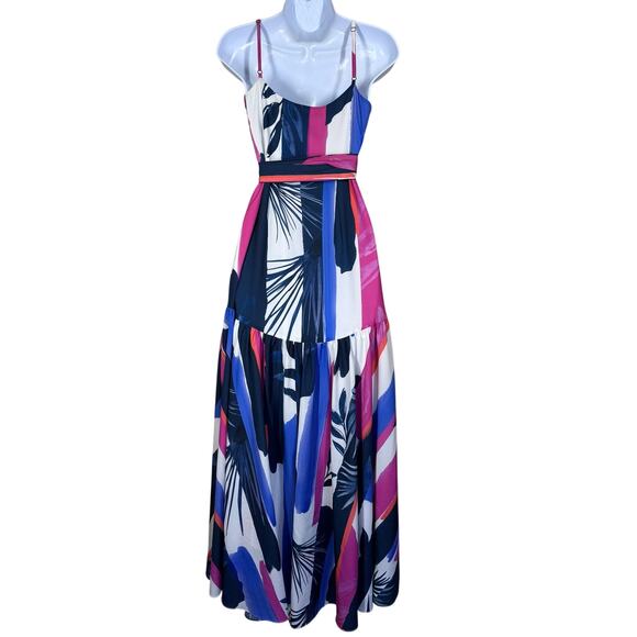 Anthropologie Hutch Botanical Print Maxi Wrap Dress Women's XS Cruise Resort - Picture 6 of 14